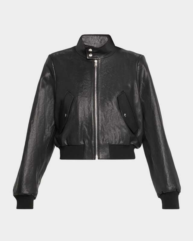The Leather Harrington Bomber Jacket